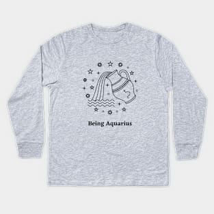 Being Aquarius Kids Long Sleeve T-Shirt